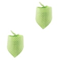 thumbnail image 2 of Billuyoard Bufanda de baba para mascotas, portátil, cálida, para mantener el calor, accesorios de toalla triangulares decorativos ajustables encantadores, verde fluorescente 2piezas Billuyoard CBP281047, 2 of 6