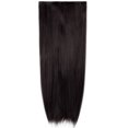 thumbnail image 2 of SHCKE 4 Pieces/set Clip In Hair Extensions 24 Inch Straight Hair Extensions Thickned Hair Extensions Synthetic Fiber Hair Extensions for Women Dark Brown, 2 of 5