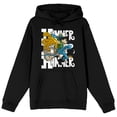 thumbnail image 6 of Hammer Stud Battle Stance Long Sleeve Black Adult Hooded Sweatshirt-Medium, 6 of 7
