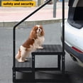 thumbnail image 4 of 2 Step RV Stairs with Raised Handrail,Metal Hot Tub Steps,Portable Mobile Home Stairs for RV, Travel Trailer, Camper Outdoor, 4 of 6