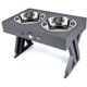 thumbnail image 1 of YIDOMDE Cuenco elevado para perros ajustable en 3 alturas, soporte para cuencos de acero inoxidable, color gris Sincero Electrónica, 1 of 1