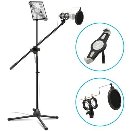 Mic Stand, ANKO Fashion Easy-Adjust Tablet Mount with Flexible 360 Degree Rotating and Mic Mount with 24.78