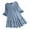 Sky Blue, variant on Viikei Women's Plus Size Short Sleeve Vintage Ruffled Three Quarter Lace V-Neck T-Shirt