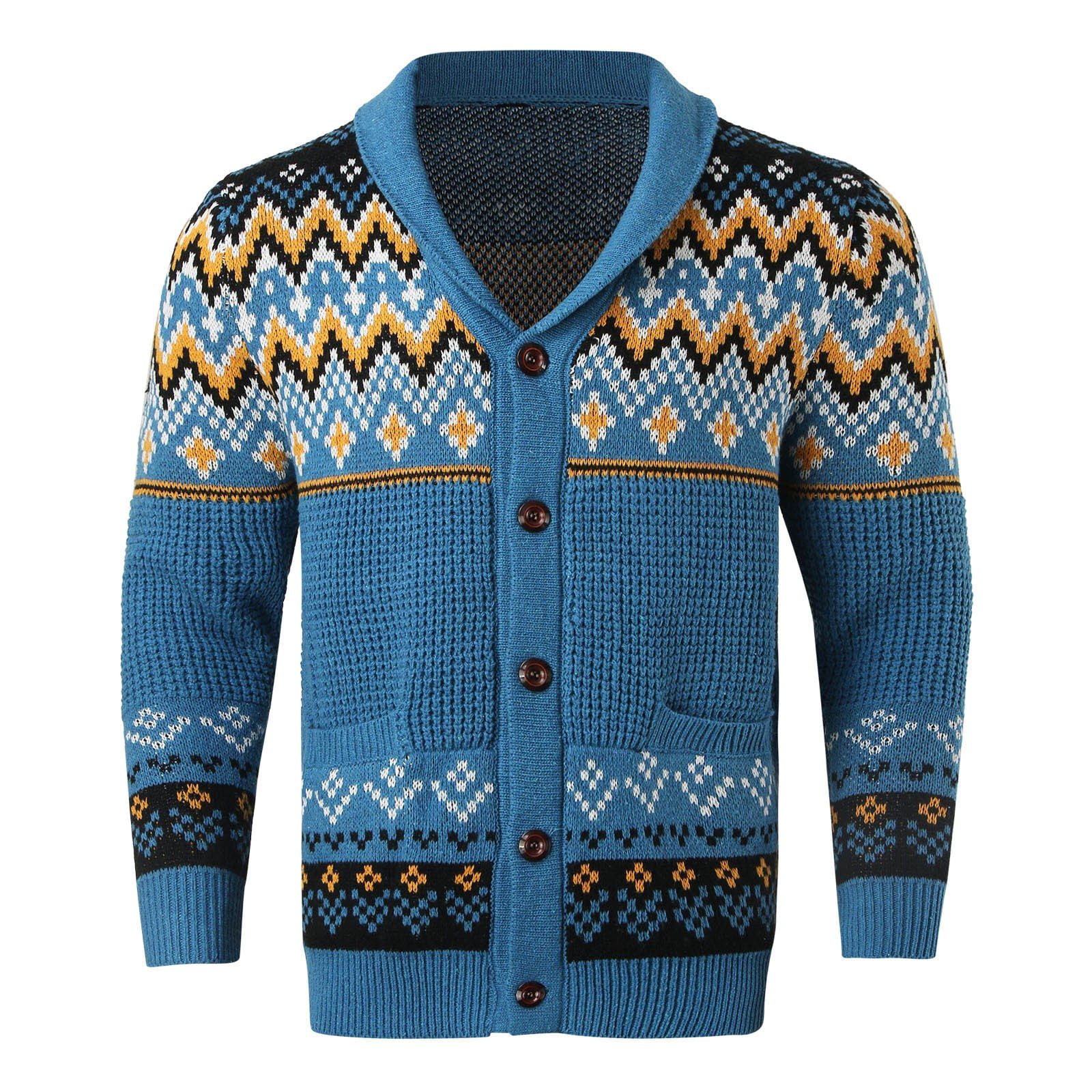 Blue sweater jacket discount