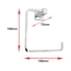 thumbnail image 5 of Soporte de papel higiénico de níquel cepillado Adepaton 2035017-2, 5 of 5