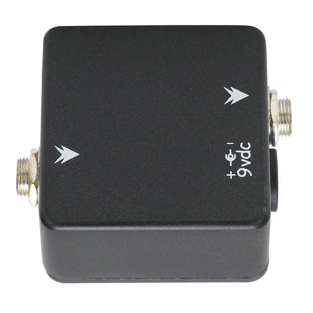 Pedales de efectos ANGGREK Mini Pedal de Efectos de Guitarra Negro