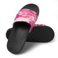 thumbnail image 4 of GZHJMY Stylish Slides for Women Men, Pink Camouflage Military Pattern Soft Flexible Slip-on Sandals Slippers, 4 of 7