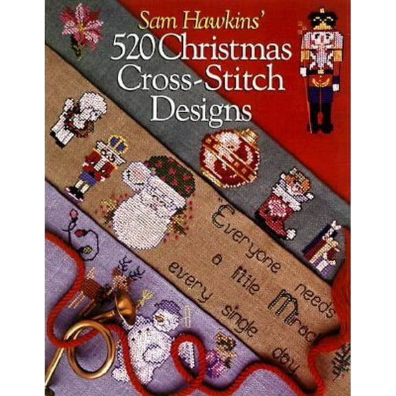 Pre-Owned Sam Hawkins' 520 Christmas Cross-Stitch Designs (Paperback) 0806986530 9780806986531