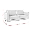 thumbnail image 2 of Pemberly Row Modern / Contemporary Hanson Loveseat in Fiero Tan, 2 of 9