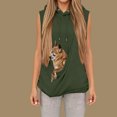 thumbnail image 5 of Xcmzpl Pet Pouch Hoodie for Women Fashion Small Dog Carrier Sleeveless Hoodies Summer Animal Holder Pullover Tops Kangaroo Pocket Tanks, 5 of 6