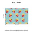 thumbnail image 4 of Placemats Set Of 4 / 6, Cute Fries Light Blue Placemats For Dining Table Indoor/Outdoors Heat Resistant Washable Placemats 18" X 12", 4 of 7