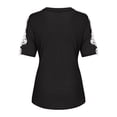 thumbnail image 6 of Patlollav Womens Plus Size Lace Short Sleeve V-Neck T-Shirt Loose Casual Summer Tee Tops, 6 of 6
