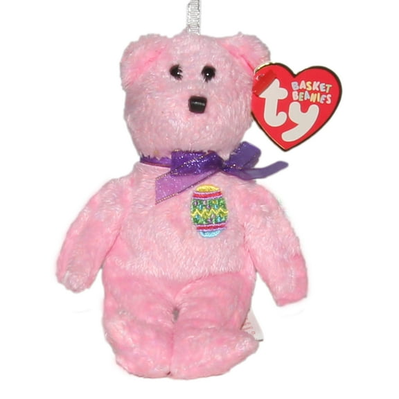 Ty Basket Beanie: Eggs the Bear | Stuffed Animal | MWMT