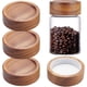 thumbnail image 1 of 4 tapas de madera para tarros de cristal, reutilizables, con rosca de repuesto para cocina, hogar, especias, diámetro interior de 2 pulgadas., 1 of 6