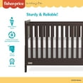 thumbnail image 4 of Fisher Price Iris 4  in 1 Convertible Crib by Dream On Me, Chocolate Chip, 4 of 15