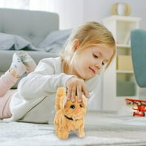 Wuztai Robot Interactive Stuffed Pet Toy, Realistic Walking Barking Tail Wagging Companion, Emotional Support Robotic Dog