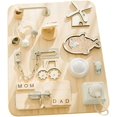 thumbnail image 1 of Tablero ocupado, juegos de aprendizaje, tablero sensorial educativo con bucles, juguetes para bebés, niñas y niños esquí esquí Gafas de esquí, 1 of 5