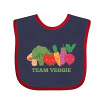 Inktastic Team Veggie Boys or Girls Baby Bib
