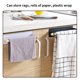 thumbnail image 5 of Worallymy Toallero Montado en la Pared Soporte de Trapo Cocina Baño Hierro Metal Madera Toalla Estante de Almacenamiento Blanco Worallymy JD735815490, 5 of 7