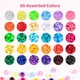 thumbnail image 4 of Umikk 5400 cuentas de 30 colores para manualidades de pulseras, 4 of 9