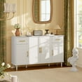 thumbnail image 2 of HOMCOM Buffet Moderne de 55 Pouces avec Portes à Fermeture en Douceur Blanc, 2 of 10