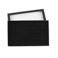 thumbnail image 3 of Ring Display Case - Ring Display Tray Insert - Jewelry Display Tray for Earring - 36 Slots Ring Storage Display Box with Transparent Lid Ring Showcase Display Holder Jewelry Tray Organizer, 3 of 5