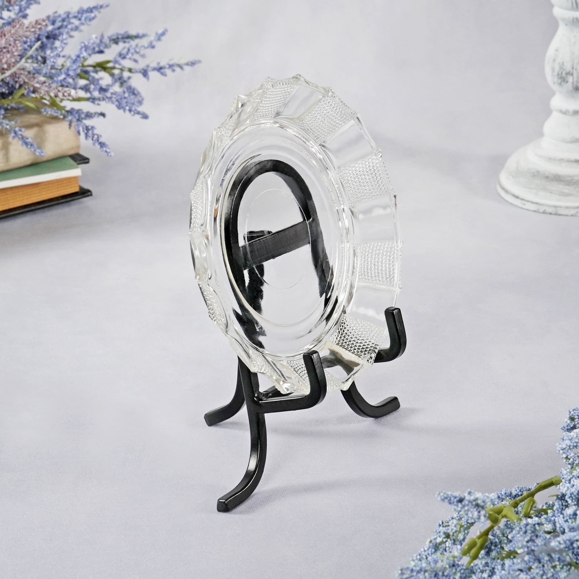 Bard's Small Black Wrought Iron Easel, 6" H x 5.5" W x 4" D (For 6" - 8.5" Plates), Pack of 4