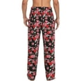 thumbnail image 3 of Daiia Rose Flowers Men's Sleep Pant with Pockets and Drawstring,Pajama Pants-X-Large, 3 of 9