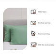 thumbnail image 5 of RBCKVXZ Microfiber Pillow Cases - 20"x 36" Standard Size Set of 2 Cooling Pillowcases Double Brushed Green Pack Easy Care (Standard Pillowcase 2, Green), 5 of 6