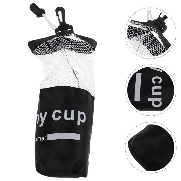 Houderco Bolsa Organizadora De Malla Para Vasos Plegable Con De Cordón Color Multicolor
