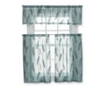 thumbnail image 6 of Better Homes & Gardens Embroidered Botanical Valance & Tier Set, 3-Piece Curtain, Green River, 60"W x 36"L, Indoor, Adult, Teen, 6 of 6