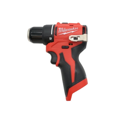 Milwaukee M12 FUEL 12V Brushless Cordless 3/8" Subcompact Drill/Driver – 400 in-lbs Torque, 0-1,500 RPM, Only 5.9" Long (Tool Only)