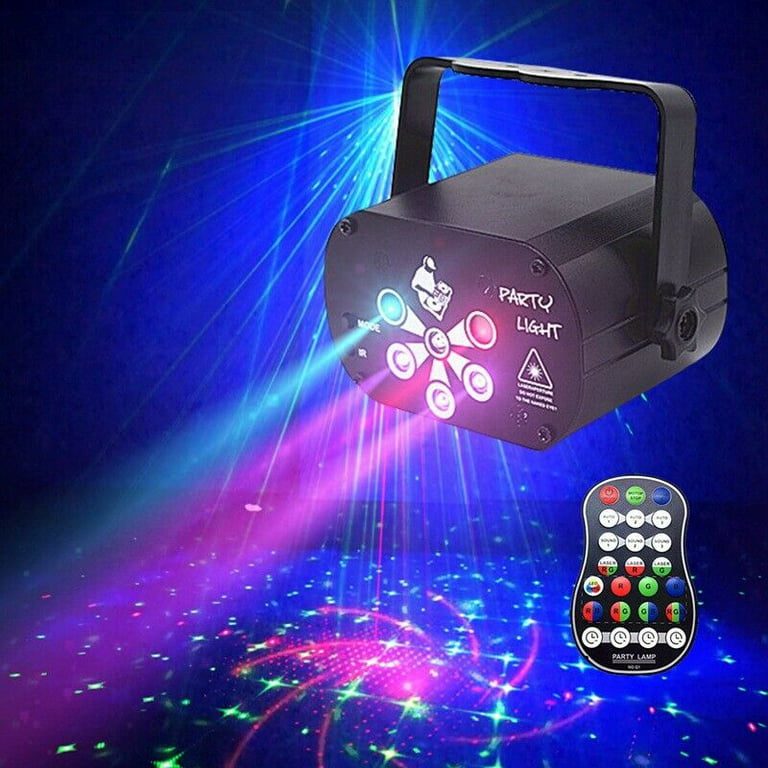 HLONK Party Lights, DJ Disco USB Stage Lights Led Projector Karaoke Strobe  Perform for Stage Lighting with Remote Control for Dancing Thanksgiving KTV  Birthday (Charge) 