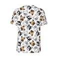 thumbnail image 3 of Haiem Hip Hop Hipster Baseball Jersey Button Down Shirts Sports Uniforms Men Women Jersey(French Bulldog3,4X-Large), 3 of 9