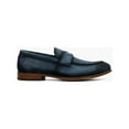 thumbnail image 6 of Stacy Adams Burke Moc Toe Saddle Slip On Dressy Shoes Navy Suede 25676-415, 6 of 9