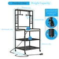 thumbnail image 5 of ModFurne 3D Printer Stand with Filament Storage, Heavy Duty Rolling 3D Printer Table with Charging Station for PLA, ABS, PETG for Workshop/Office (Gray), 5 of 8