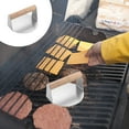 thumbnail image 6 of Blukids Stainless Steel Smash Burger Press Kit, Hamburger, Bacon, Steak, and Meat Smasher Tool for Blackstone, Grill and Griddle, Flat Top Patty Maker with Patty Papers(C), 6 of 6