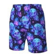 thumbnail image 4 of Vsdgher Skull flower star sky Men's Beach Shorts, Surfing shorts, Swim trunks, Quick Dry Swim Trunks for Surfing Beach Fun -X-Large, 4 of 6