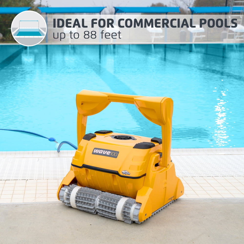 Dolphin Wave 100 Commercial Robotic Pool Cleaner with Caddy 9999096X-USW