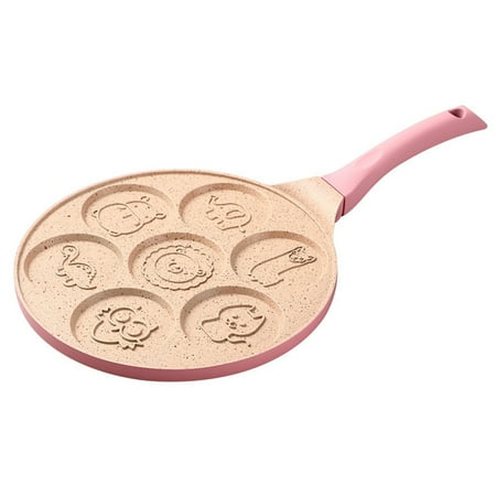 

7 Holes Breakfast Cooking Egg Waffle Omelette Pot Frying Pan Non-stick Household