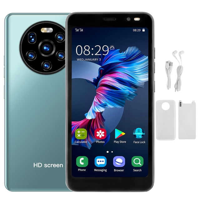 LANDVO mate40 pro Teléfono con pantalla HD de 5,45 pulgadas Teléfono inteligente con doble modo de espera y tarjeta dual 512 MB + 4 GB (Vert)