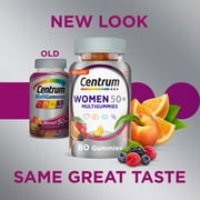 (3 pack) Centrum Multigummies Womens 50 Plus Gummy Multivitamin With Vitamin B, D & E, Assorted Fruit, 140 Count