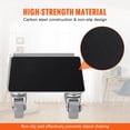 thumbnail image 2 of Carro para muebles VEVOR con ruedas giratorias de PP de 360° y panel de acero al carbono 4 piezas Capacidad de 500 libras, 2 of 8