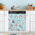 thumbnail image 5 of Coolnut Christmas Penguin Dishwasher Magnet Cover, Kitchen Refrigerator Cover Decal Decorative Washing Machine Door Panel, 23"x 26", 5 of 6