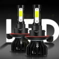 thumbnail image 4 of H13 9008 LED Headlight Bulbs High-Low Beam Kit 350% Brighter LED 6000K Bright White IP67, 2-Pack, 4 of 12