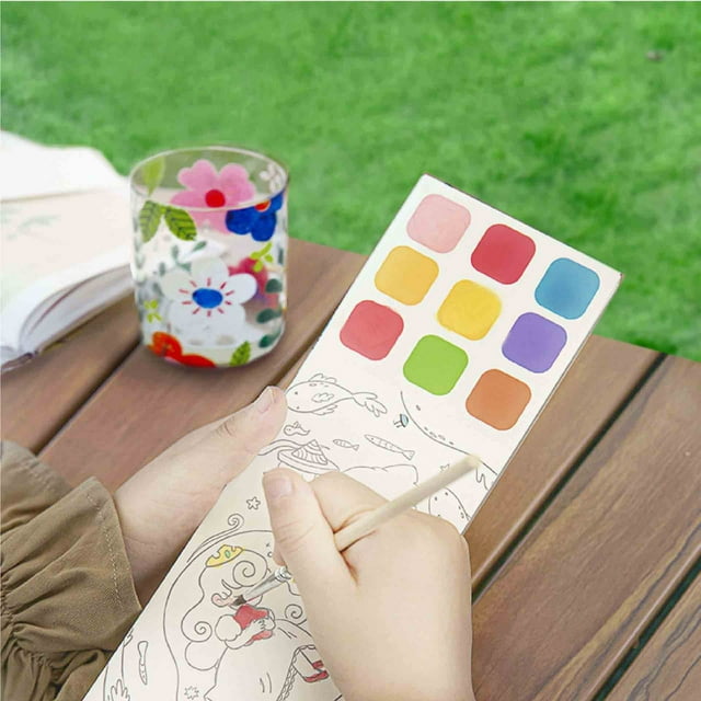 Gouache Graffiti Picture Book Color Filling Picture Book Graffiti Pocket Watercolor Book