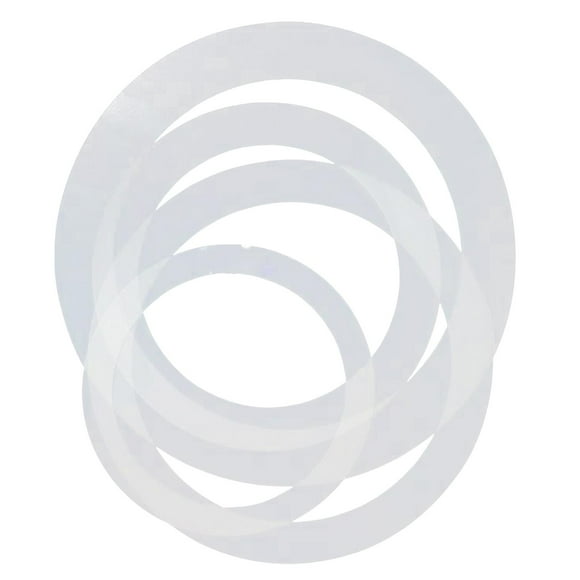 Piezas de repuesto de cabeza de tambor de forma redonda de 4 piezas, de silenciador de tambor para tambor , tambor Bongo, tambor Konka, , Claro 10 12 14 16 Sunnimix Diseño de cabeza de tambor