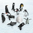 thumbnail image 3 of zhaomeidaxi 11Pcs/ Set Realistic Penguin Figurines, PVC Antarctic Animal Figures Antarctic Set with Different Varieties of Penguin, Shelf Decor Birthday Gift for Kids Toddlers, 3 of 7