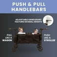 thumbnail image 6 of Delta Children Hercules Stroller Wagon for 2 Kids Versatile Stroller Wagon with Canopy, Push/Pull Handles, Cup Holders and Storage Pockets Compact Fold is Great for Travel, Black, 6 of 14