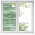 thumbnail image 2 of Sage Green Window Privacy Film, Vintage Modern Abstract Art Ombre Static Cling UV Sun Blocking Tint Film Heat Control Windows Films for Bedroom Bathroom, Window Stickers 17.7"x39.3", 2 of 8